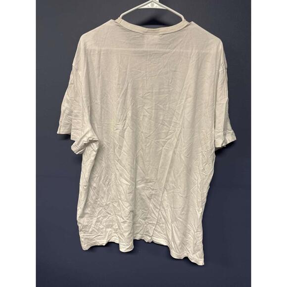 Champion White Black Box Logo T-Shirt Mens XL 100% Cotton Short Sleeve - Picture 5 of 6